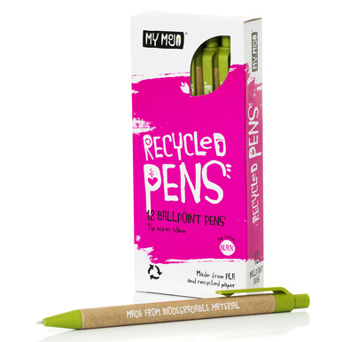 My Mojo Biodegradable Green Ballpoint Pen – Box of 12