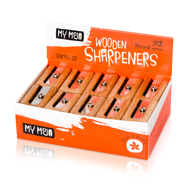My Mojo Wooden Sharpeners – Box of 20